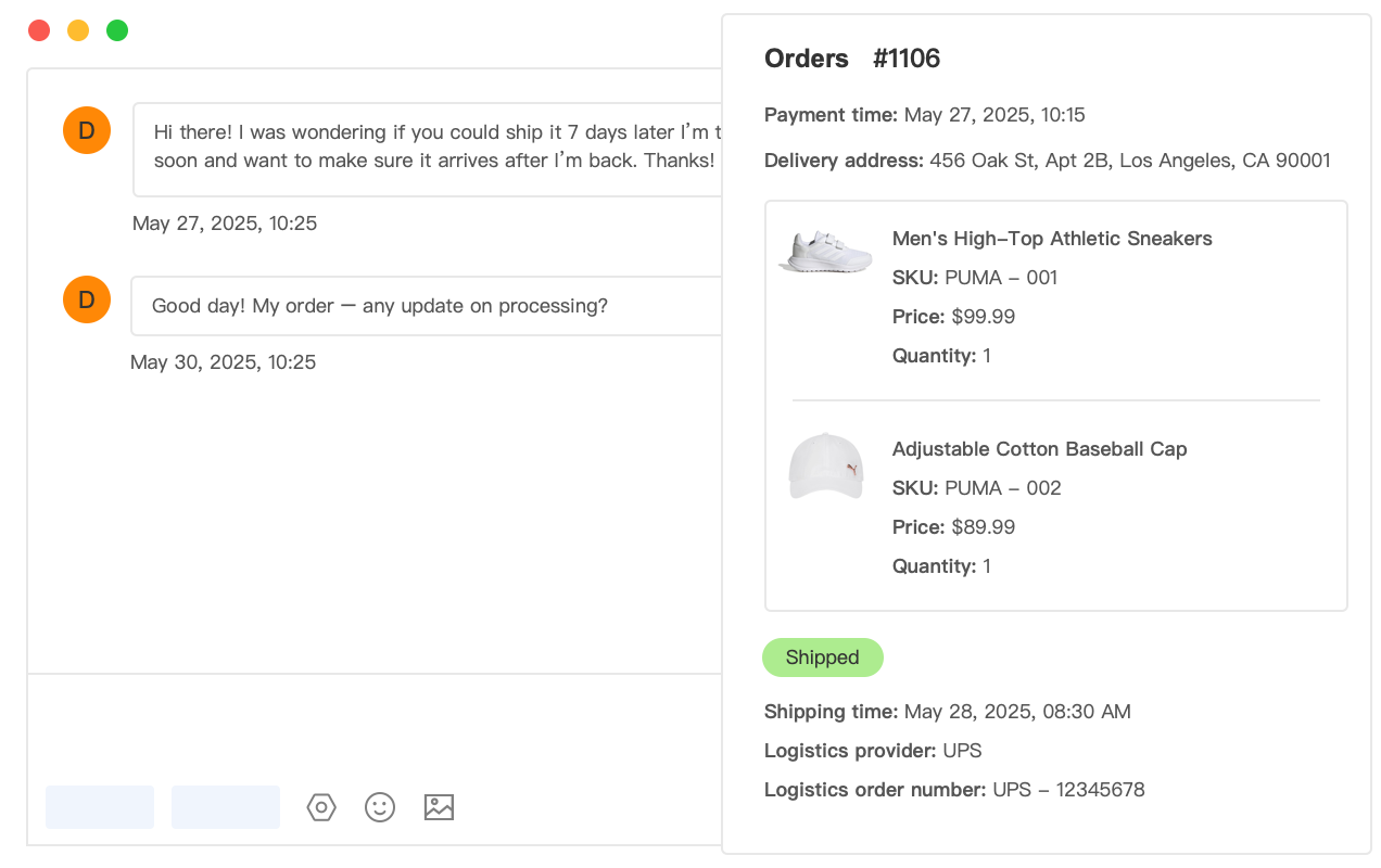 Order Context Integration