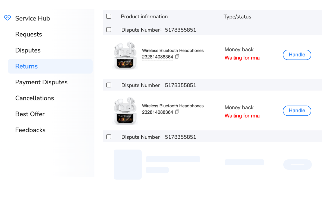 Maxmerce CRM Order Refunds interface showing refund processing and approval workflow