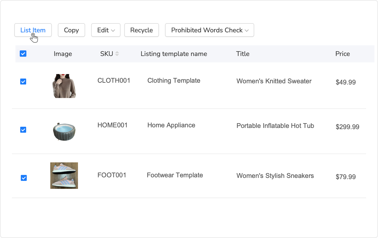 Bulk Product Publish