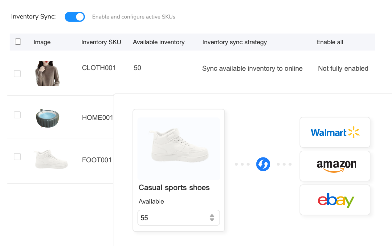 Inventory management dashboard